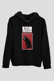 Bad Omens Baskılı Unisex Siyah Kapüşonlu Sweatshirt