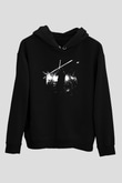 Bad Omens Baskılı Unisex Siyah Kapüşonlu Sweatshirt
