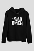 Bad Omens Baskılı Unisex Siyah Kapüşonlu Sweatshirt