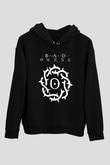 Bad Omens Baskılı Unisex Siyah Kapüşonlu Sweatshirt