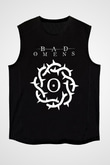 Bad Omens Baskılı Unisex Siyah Kolsuz Tişört - Tshirt