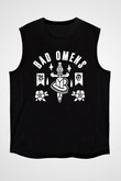 Bad Omens Baskılı Unisex Siyah Kolsuz Tişört - Tshirt