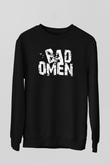Bad Omens Baskılı Unisex Siyah Sweatshirt
