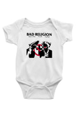 Bad Religion Baskılı Beyaz Unisex Bebek Body - Zıbın