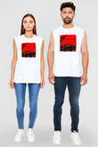 Bad Religion Baskılı Unisex Beyaz Kolsuz Tişört