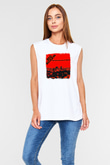Bad Religion Baskılı Unisex Beyaz Kolsuz Tişört