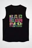 Bad Religion Baskılı Unisex Siyah Kolsuz Tişört