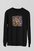 Bad Religion Baskılı Unisex Siyah Sweatshirt