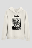 Bad Religion Beyaz Unisex Kapüşonlu Sweatshirt