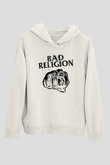 Bad Religion Beyaz Unisex Kapüşonlu Sweatshirt