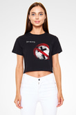 Bad Religion Siyah Crop Top Tişört