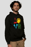 Badanacı Siyah Unisex Kapüşonlu Sweatshirt
