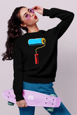 Badanacı Siyah Unisex Sweatshirt
