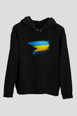 Bahamalar - Bahamas Bayrağı Baskılı Unisex Siyah Hoodie