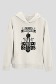Bahçıvan Beyaz Unisex Kapüşonlu Sweatshirt