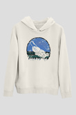 Bahçıvan Beyaz Unisex Kapüşonlu Sweatshirt