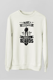 Bahçıvan Beyaz Unisex Sweatshirt