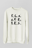 Bahçıvan Beyaz Unisex Sweatshirt
