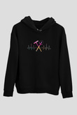 Bahçıvan Siyah Unisex Kapüşonlu Sweatshirt