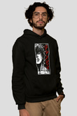 Baki The Grappler Baskılı Unisex Siyah Hoodie