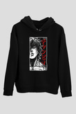 Baki The Grappler Baskılı Unisex Siyah Hoodie