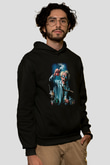Bakteriyolog Siyah Unisex Kapşonlu Sweatshirt
