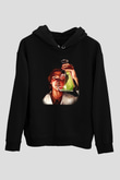 Bakteriyolog Siyah Unisex Kapşonlu Sweatshirt