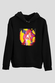 Balance and Composure Baskılı Unisex Siyah Hoodie