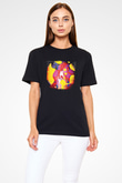 Balance and Composure Baskılı Unisex Siyah Tişört