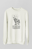 Balance and Composure Beyaz Unisex Sweatshirt