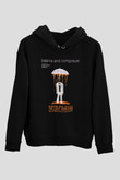 Balance and Composure Siyah Unisex Kapüşonlu Sweatshirt