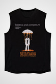 Balance and Composure Siyah Unisex Kolsuz Tişört