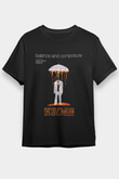 Balance and Composure Siyah Unisex Tişört T-Shirt - TişörtFabrikası