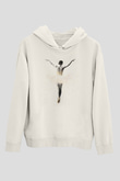 Bale Beyaz Unisex Hoodie
