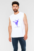 Bale Beyaz Unisex Kolsuz Tişört