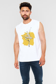 Bale Beyaz Unisex Kolsuz Tişört