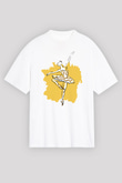 Bale Beyaz Unisex Oversize Tişört T-Shirt