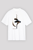 Bale Beyaz Unisex Oversize Tişört T-Shirt