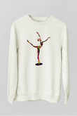 Bale Beyaz Unisex Sweatshirt