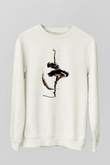 Bale Beyaz Unisex Sweatshirt