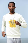 Bale Beyaz Unisex Sweatshirt