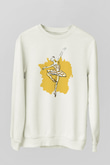 Bale Beyaz Unisex Sweatshirt