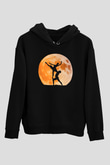 Bale Siyah Unisex Hoodie