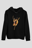 Bale Siyah Unisex Hoodie