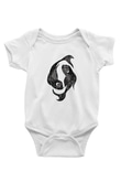 Balık Burcu Baskılı Beyaz Unisex Bebek Body - Zıbın