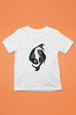 Balık Burcu Baskılı Beyaz Unisex Beyaz Çocuk Tişört - Tshirt