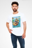 Balıkçı Beyaz Unisex Tişört T-Shirt - TişörtFabrikası