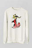 Balo Beyaz Unisex Sweatshirt