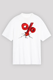 Bankacı Beyaz Unisex Tişört T-Shirt - TişörtFabrikası