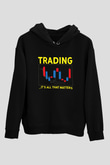 Bankacı Siyah Unisex Kapüşonlu Sweatshirt